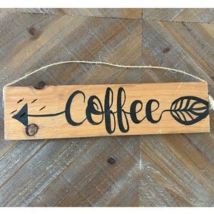 Rustic‎ Coffee Sign